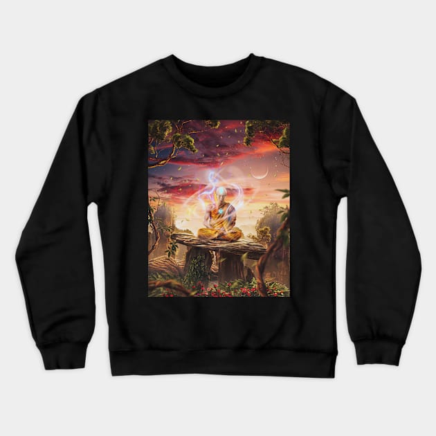 Monk Avatar Crewneck Sweatshirt by Aniket Patel